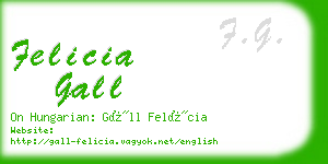 felicia gall business card